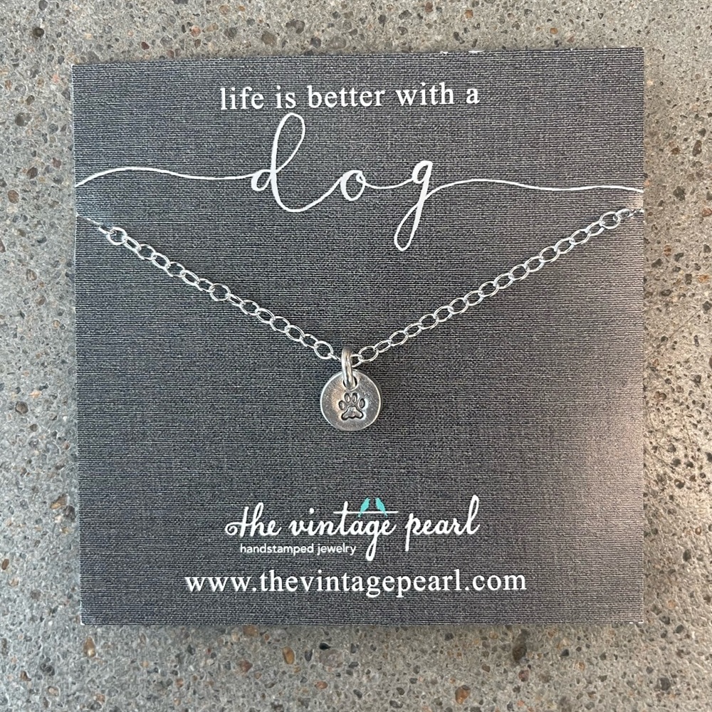 Dainty Paw Necklace on 18” Chain